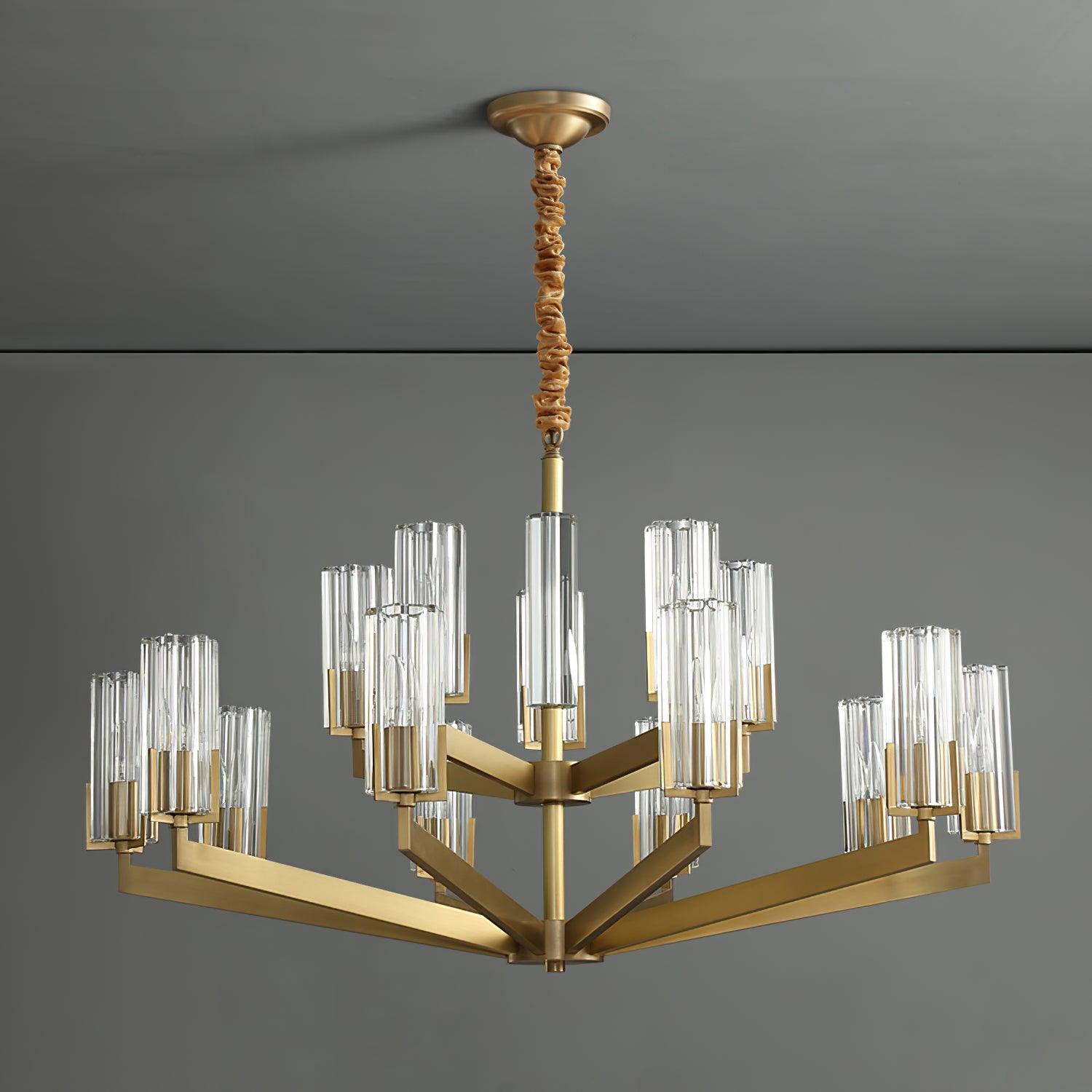Kayla Brass Chandelier - Lamp Outdoor