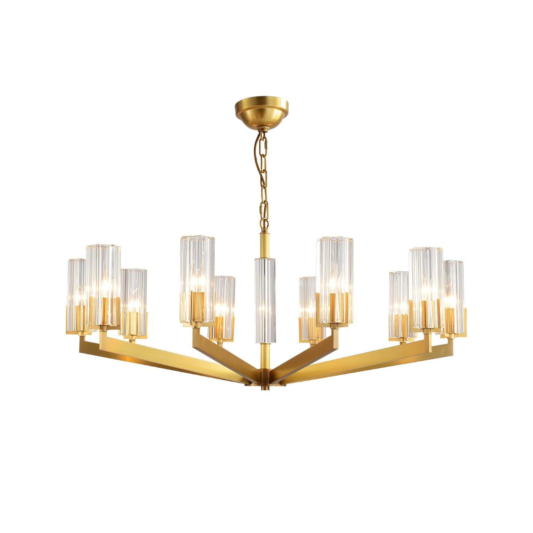 Kayla Brass Chandelier - Lamp Outdoor