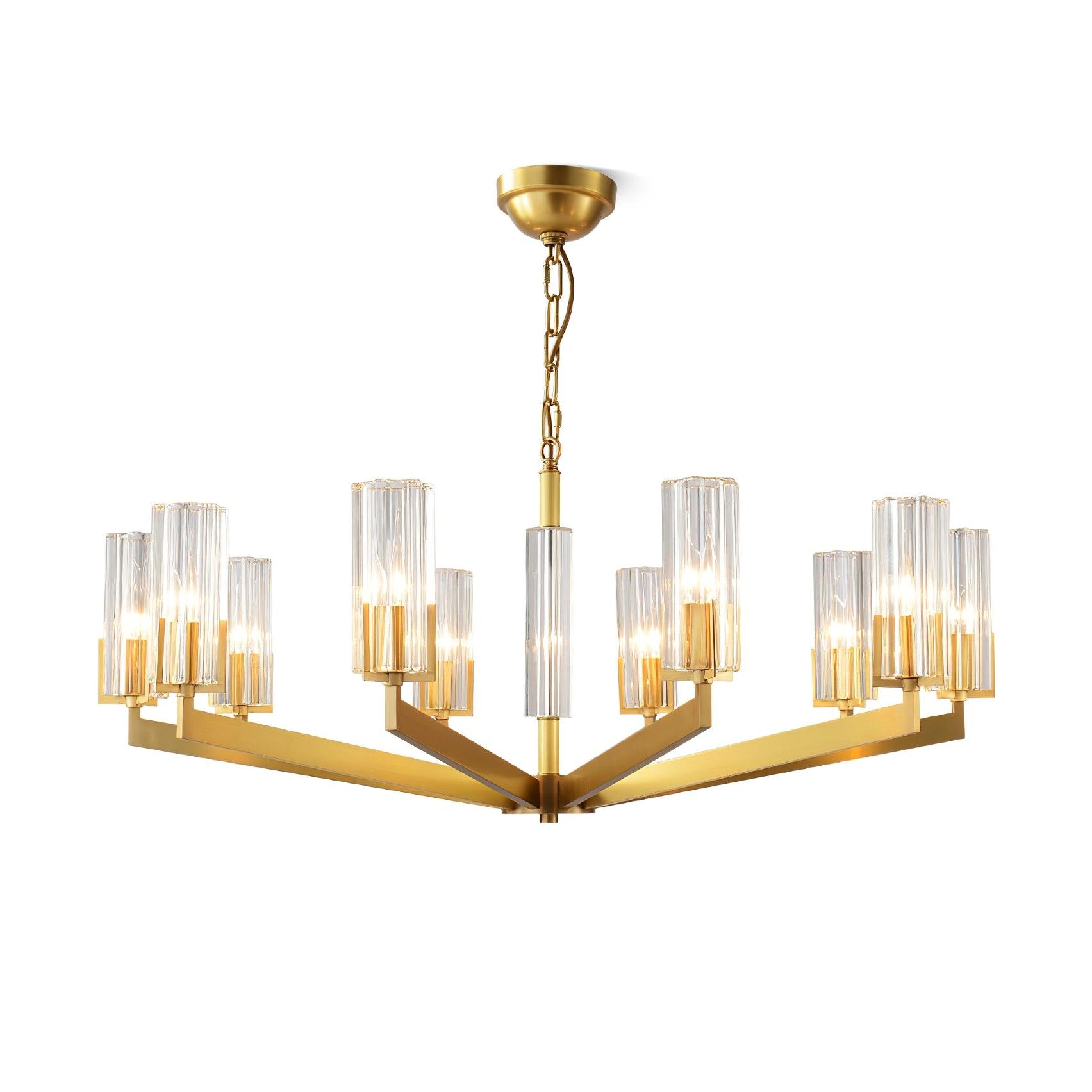 Kayla Brass Chandelier - Lamp Outdoor