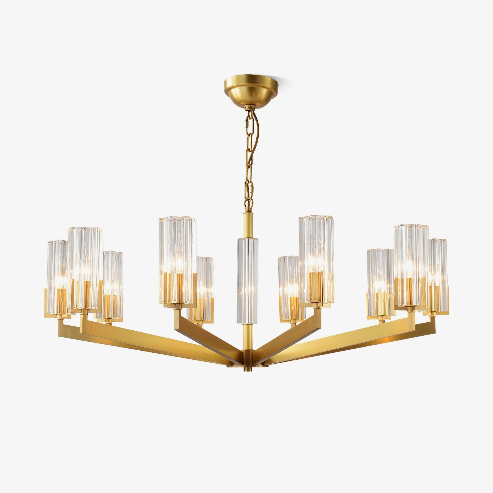 Kayla Brass Chandelier - Lamp Outdoor