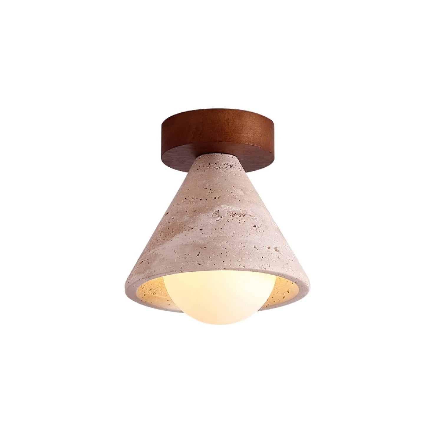 Kayla Wabi-Sabi Travertine Ceiling Light