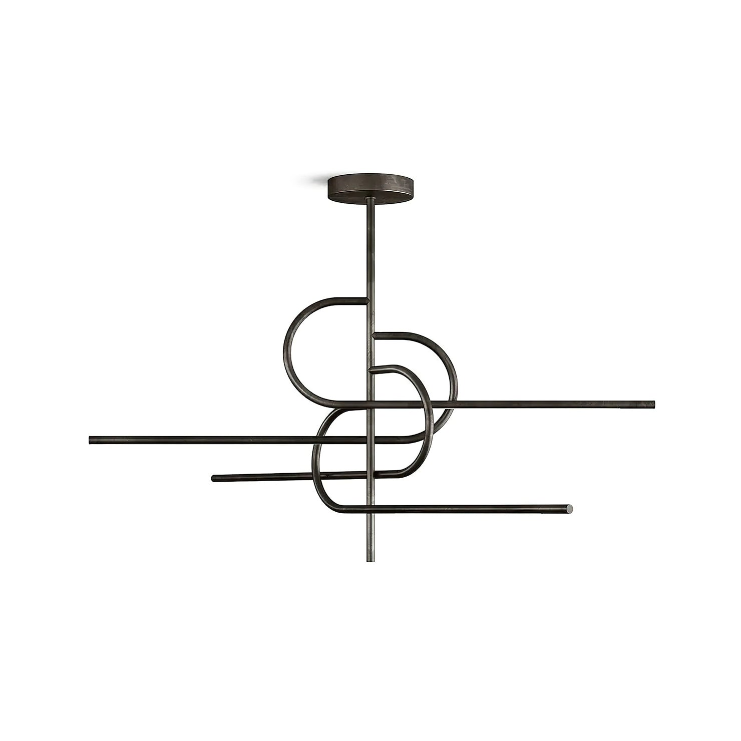 Key Contemporary Brass Chandelier