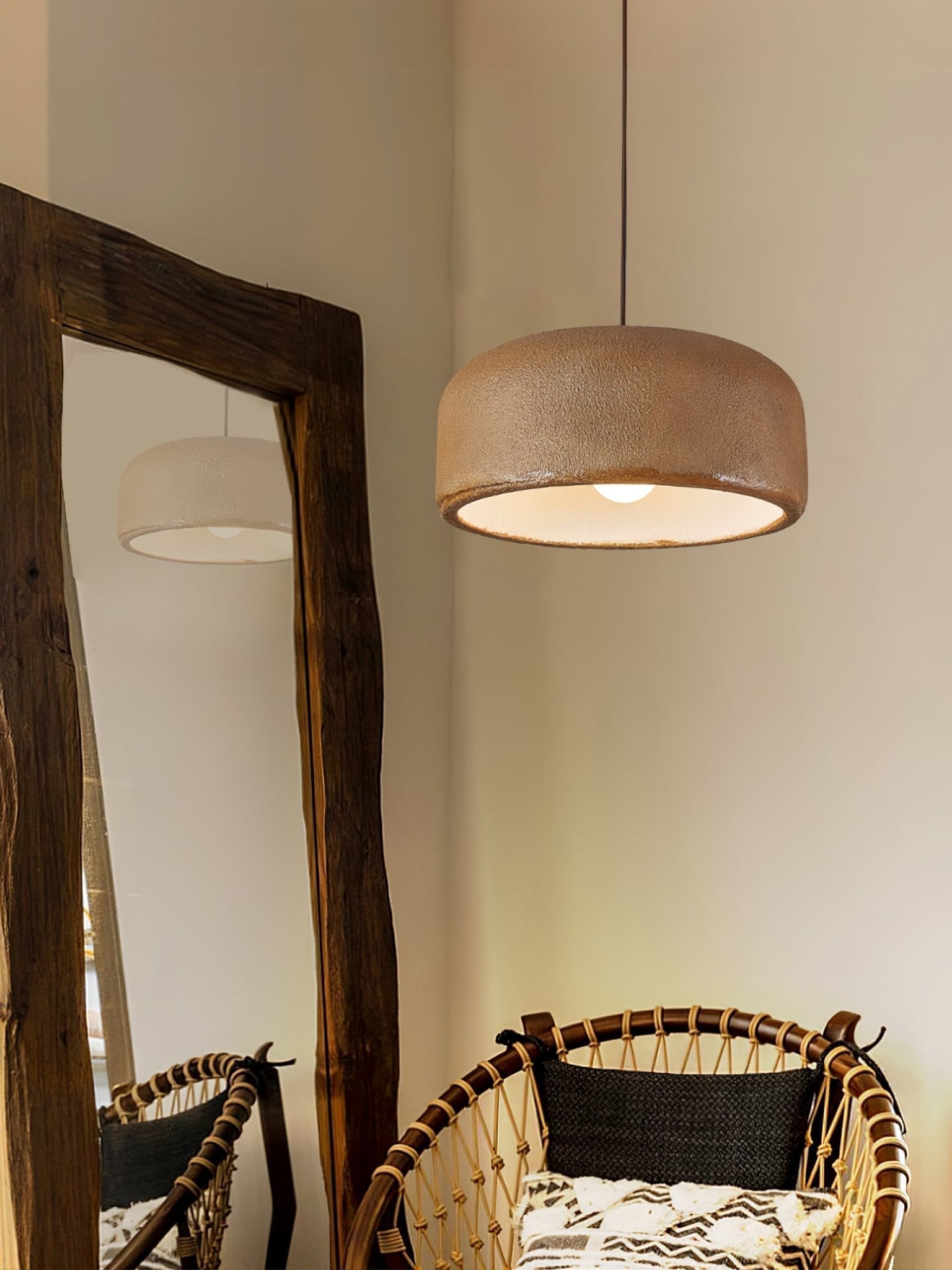 Khmara Resin Dome Pendant Lamp - Lamp Outdoor
