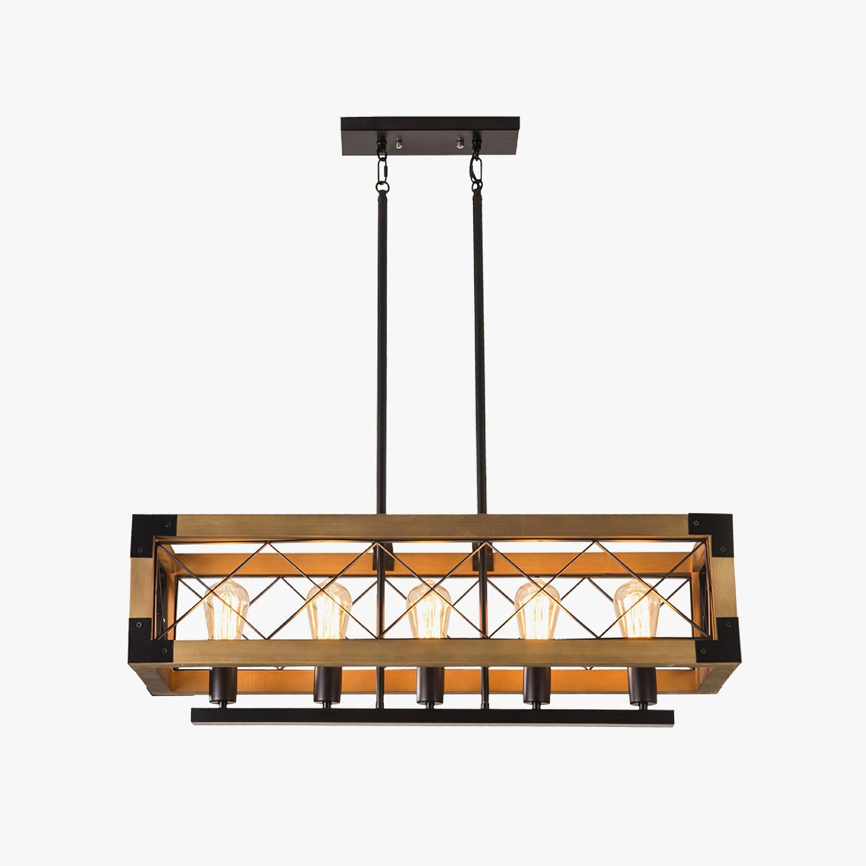 Kitchen Island Rectangle Chandelier - Lamp Outdoor