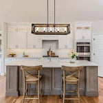 Kitchen Island Rectangle Chandelier - Lamp Outdoor