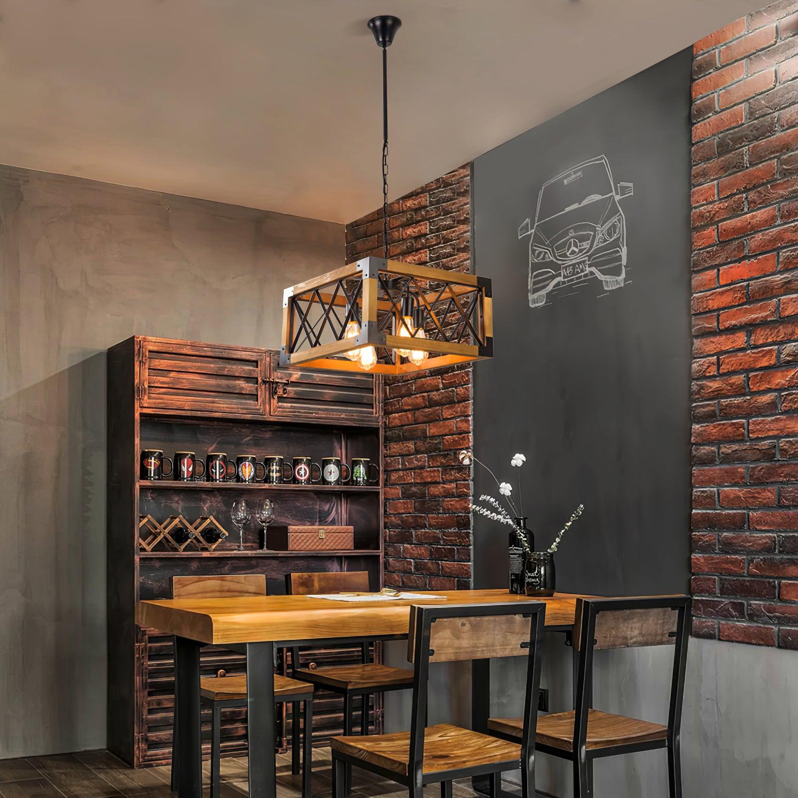 Kitchen Island Rectangle Chandelier - Lamp Outdoor