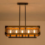 Kitchen Island Rectangle Chandelier - Lamp Outdoor