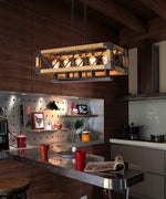 Kitchen Island Rectangle Chandelier - Lamp Outdoor