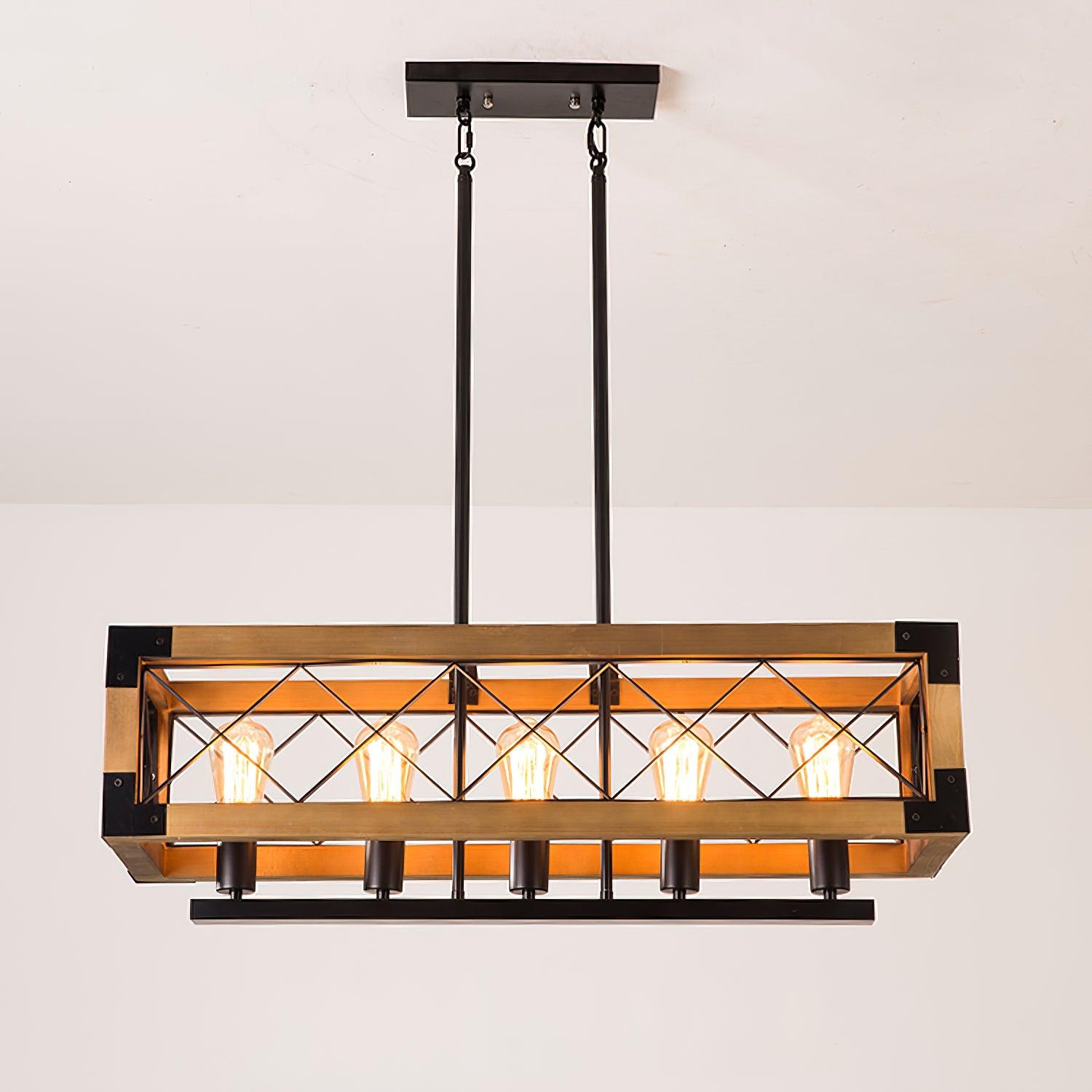 Kitchen Island Rectangle Chandelier - Lamp Outdoor