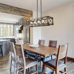 Kitchen Island Rectangle Chandelier - Lamp Outdoor