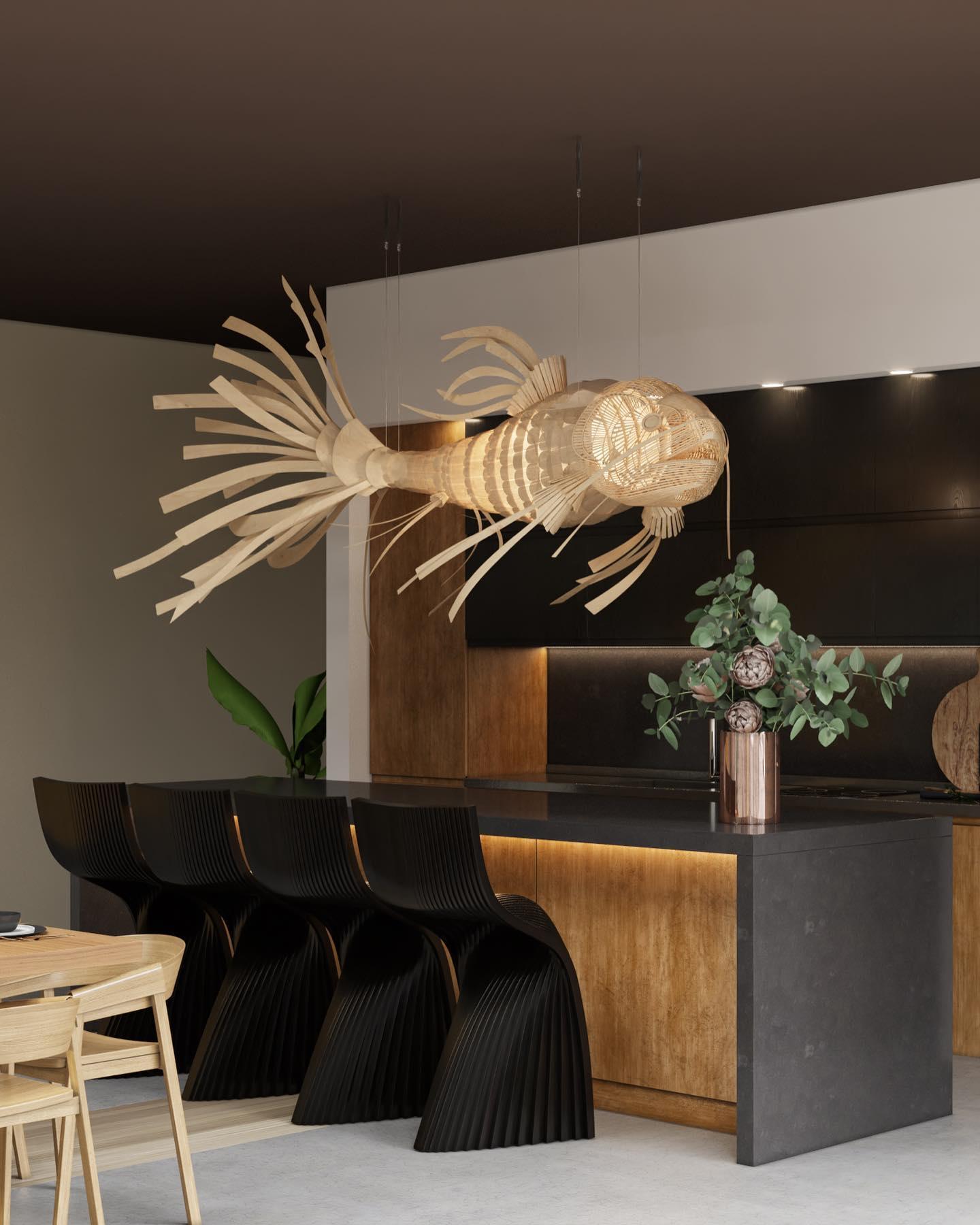 Koi Chandelier - Lamp Outdoor