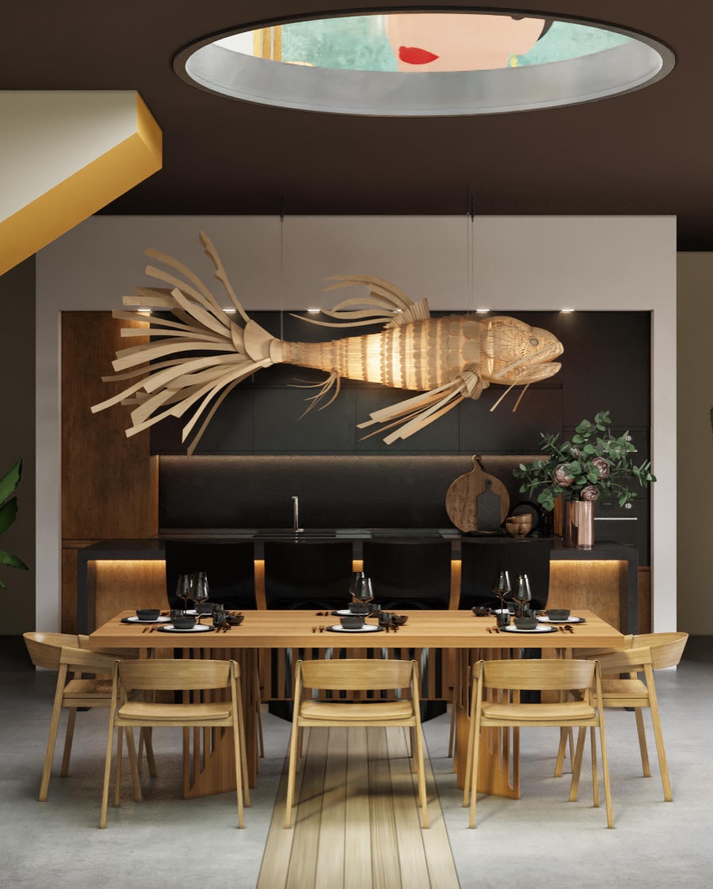 Koi Chandelier - Lamp Outdoor