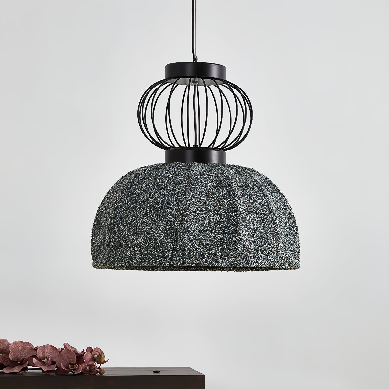 Forge Industrial Fabric Pendant Lamp - Lamp Outdoor