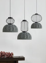 Forge Industrial Fabric Pendant Lamp - Lamp Outdoor