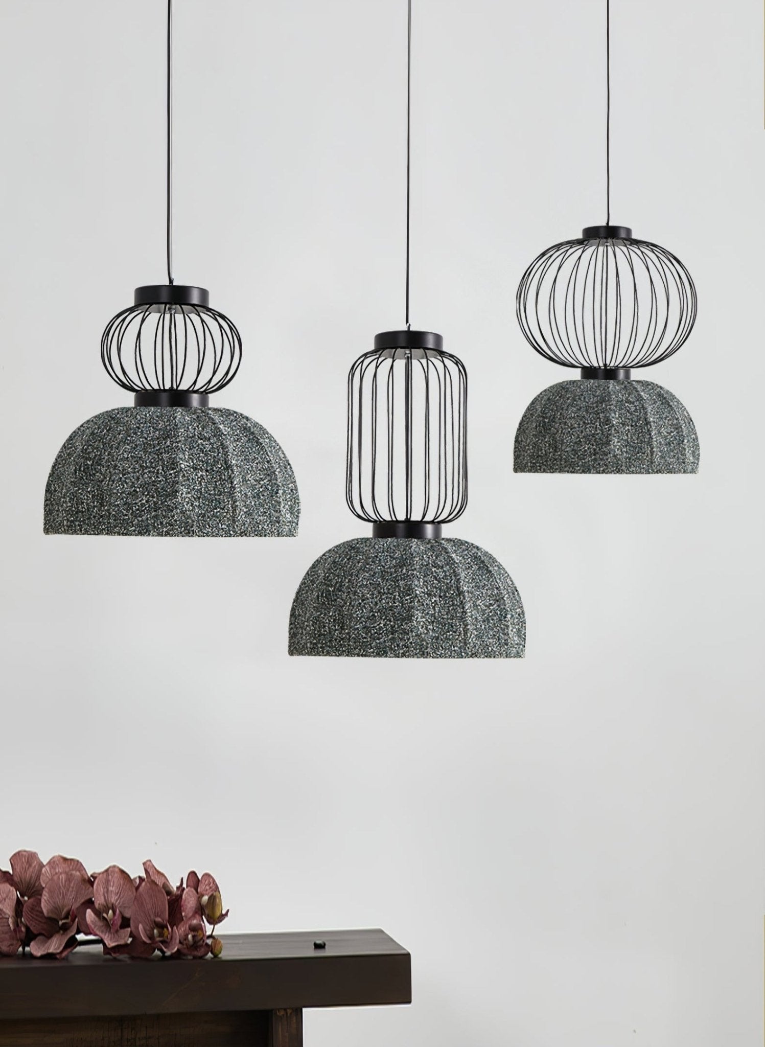 Forge Industrial Fabric Pendant Lamp - Lamp Outdoor