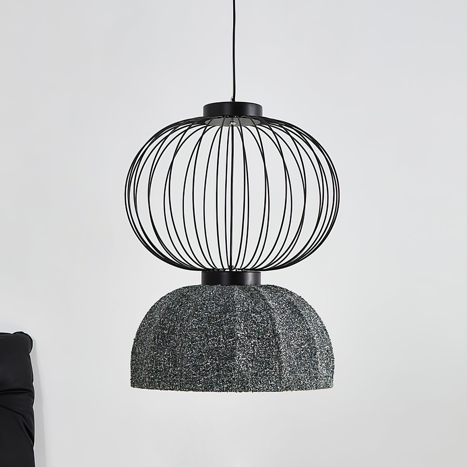 Forge Industrial Fabric Pendant Lamp - Lamp Outdoor