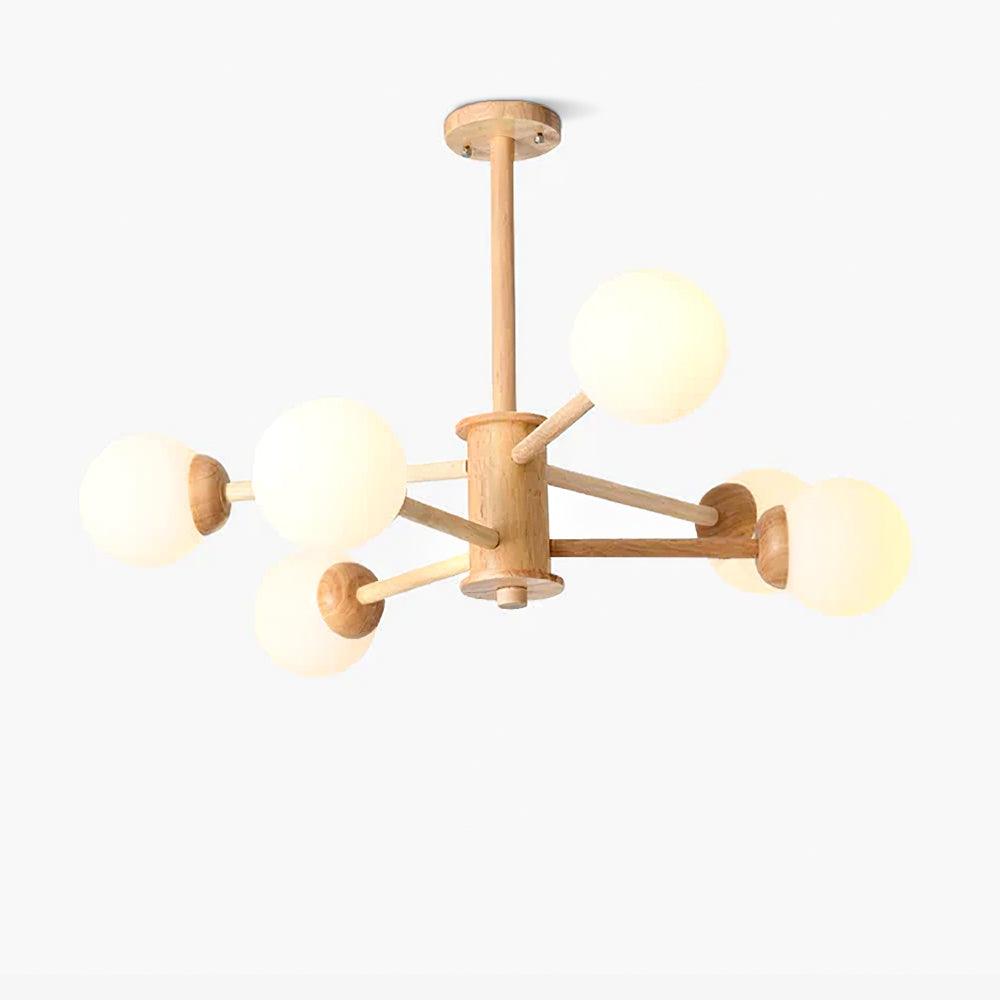 Kozan Wooden Chandelier - Lamp Outdoor