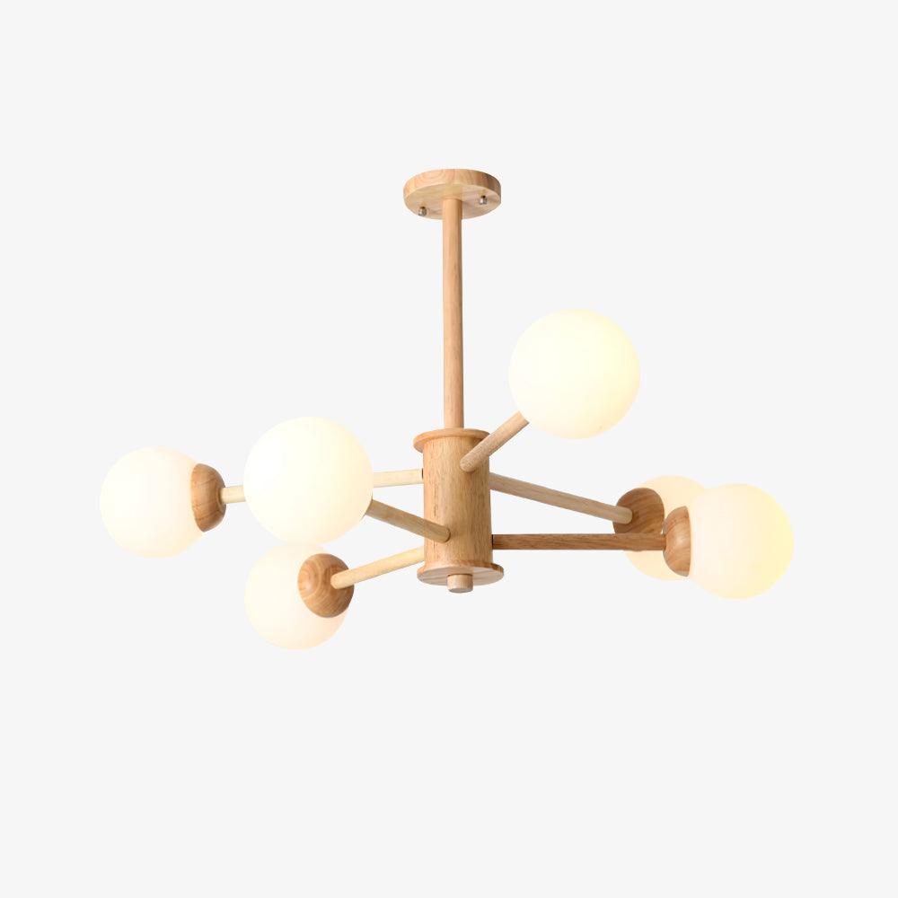 Kozan Wooden Chandelier - Lamp Outdoor