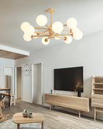 Kozan Wooden Chandelier - Lamp Outdoor