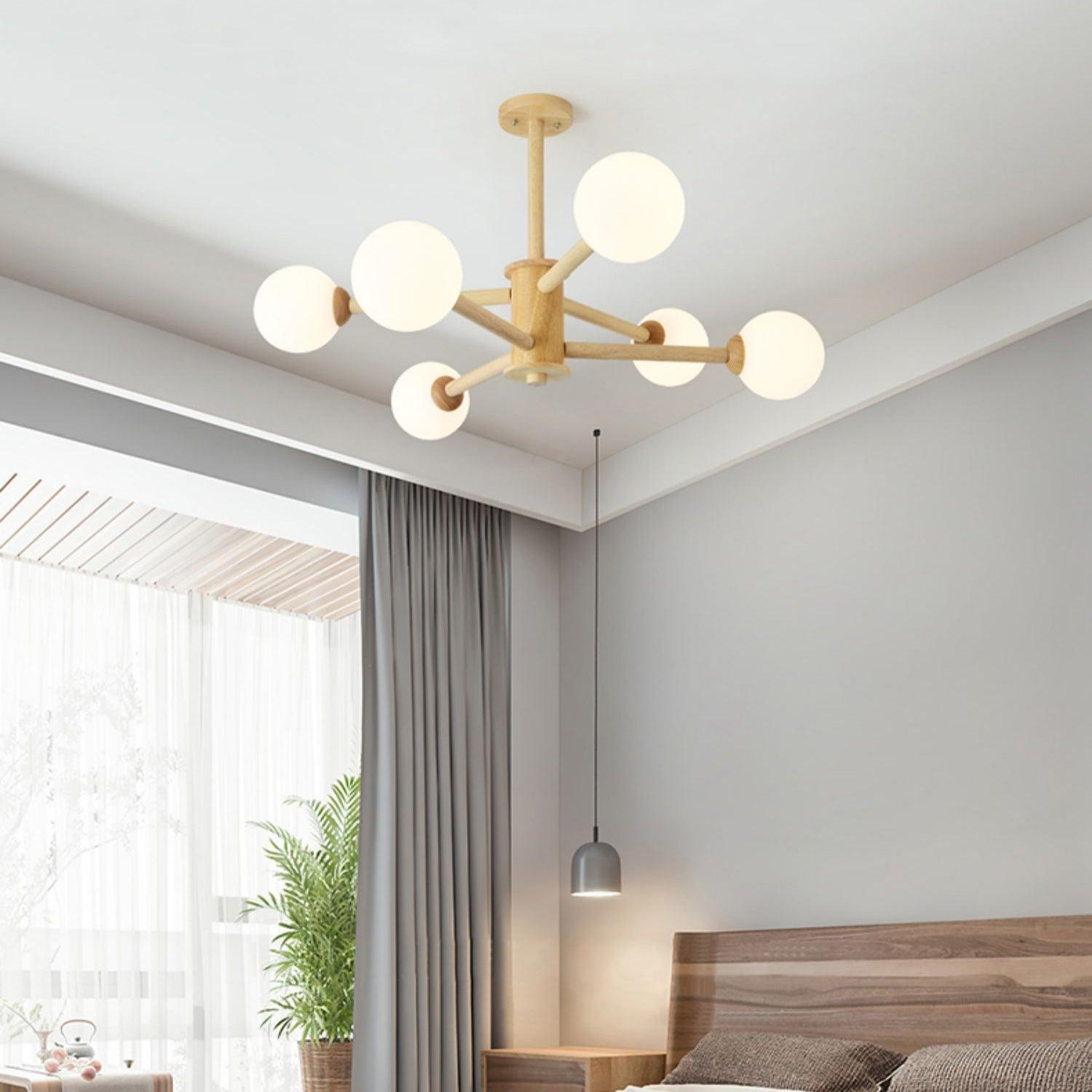 Kozan Wooden Chandelier - Lamp Outdoor