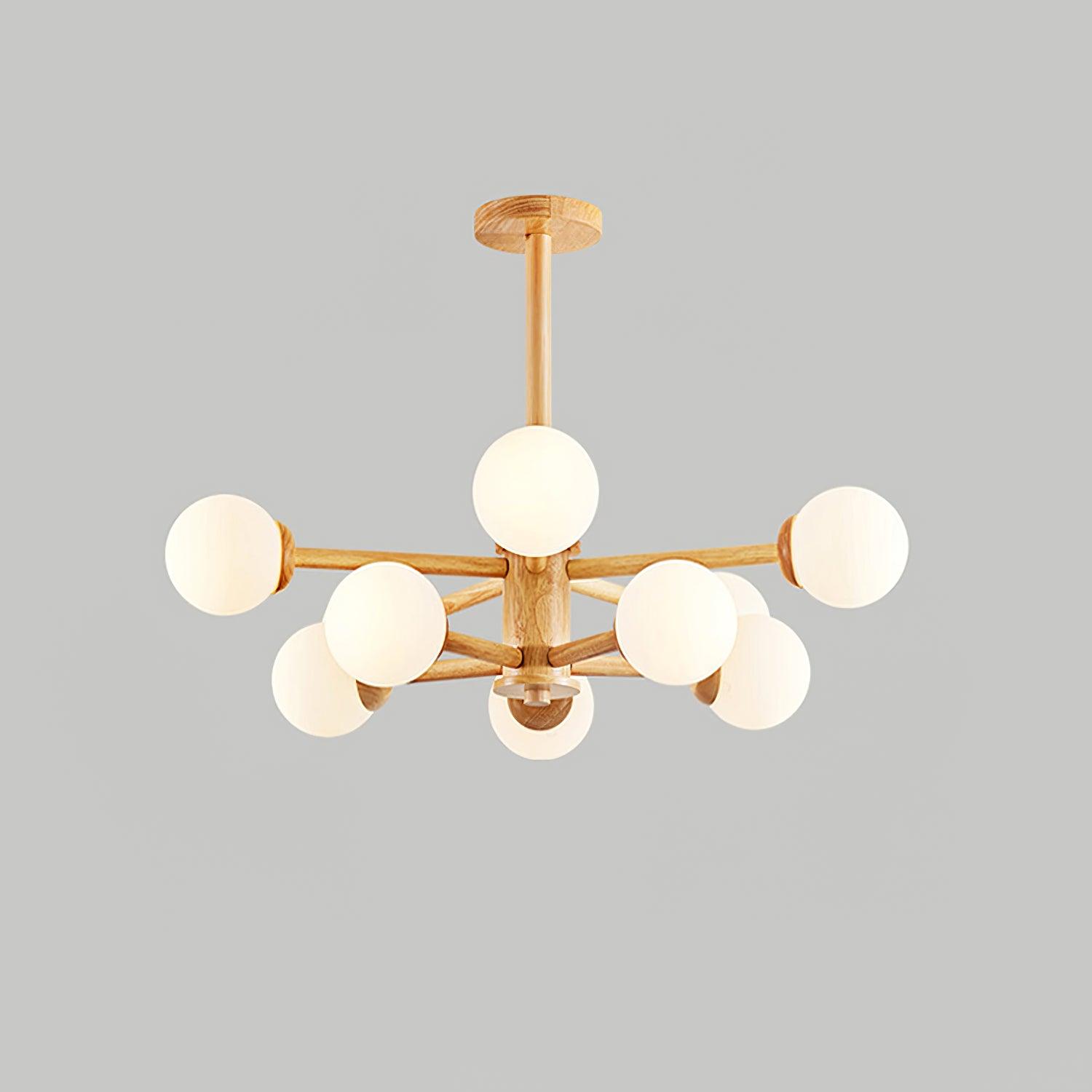 Kozan Wooden Chandelier - Lamp Outdoor