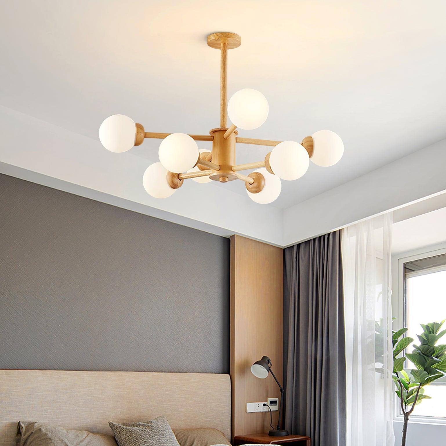 Kozan Wooden Chandelier - Lamp Outdoor