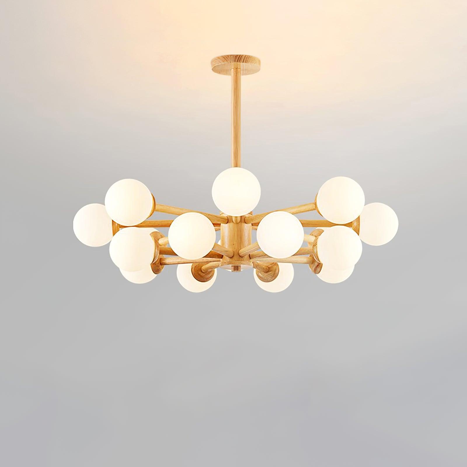 Kozan Wooden Chandelier - Lamp Outdoor