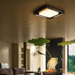 Auro Rustic Wood Ceiling Light - Lamp Outdoor