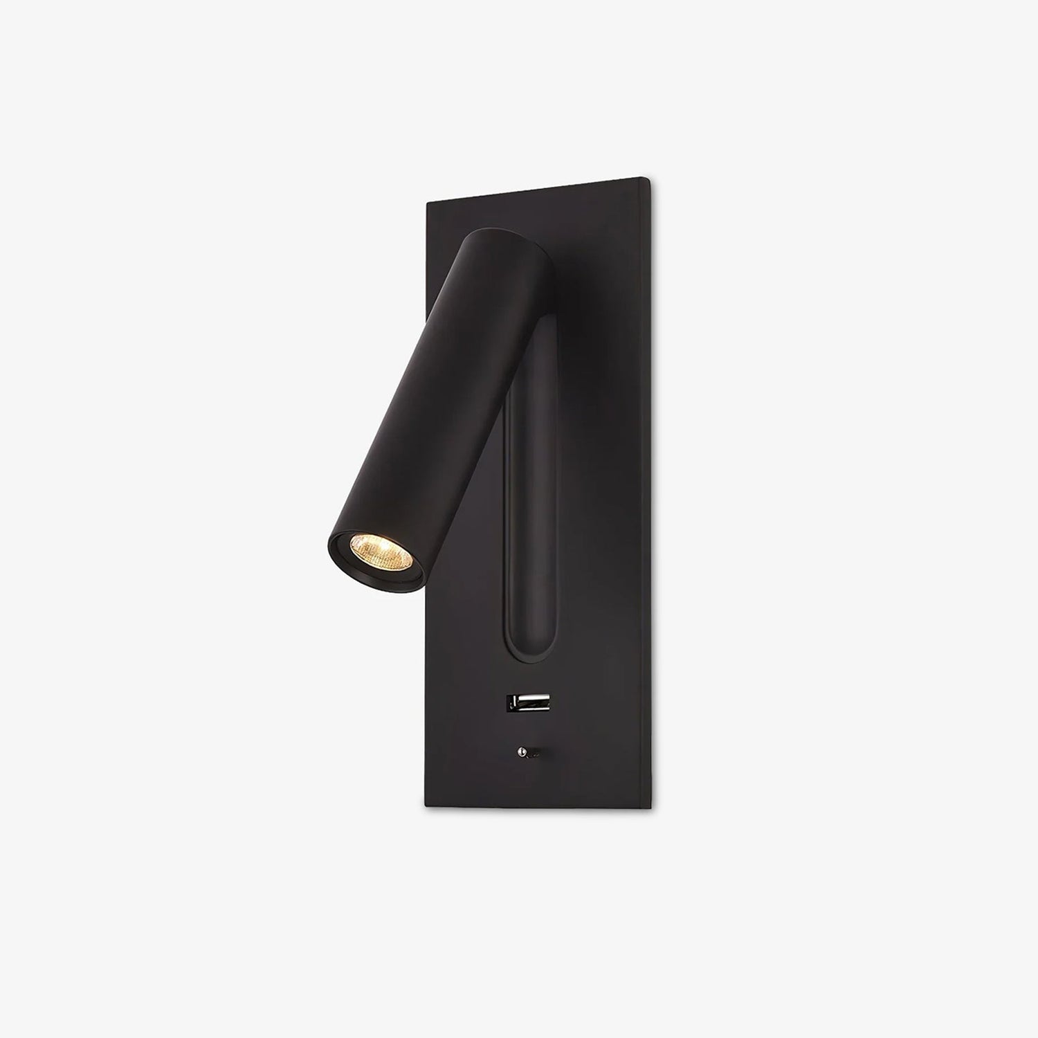 Black Bedside USB Wall Light - Lamp Outdoor