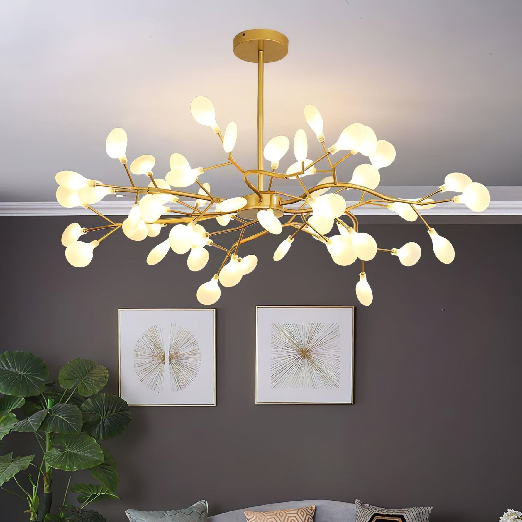 LED Firefly Sputnik Chandelier - Lamp Outdoor