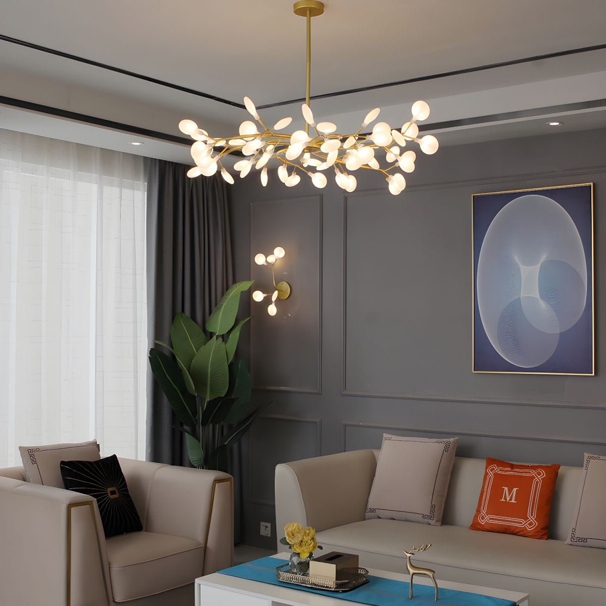 LED Firefly Sputnik Chandelier - Lamp Outdoor