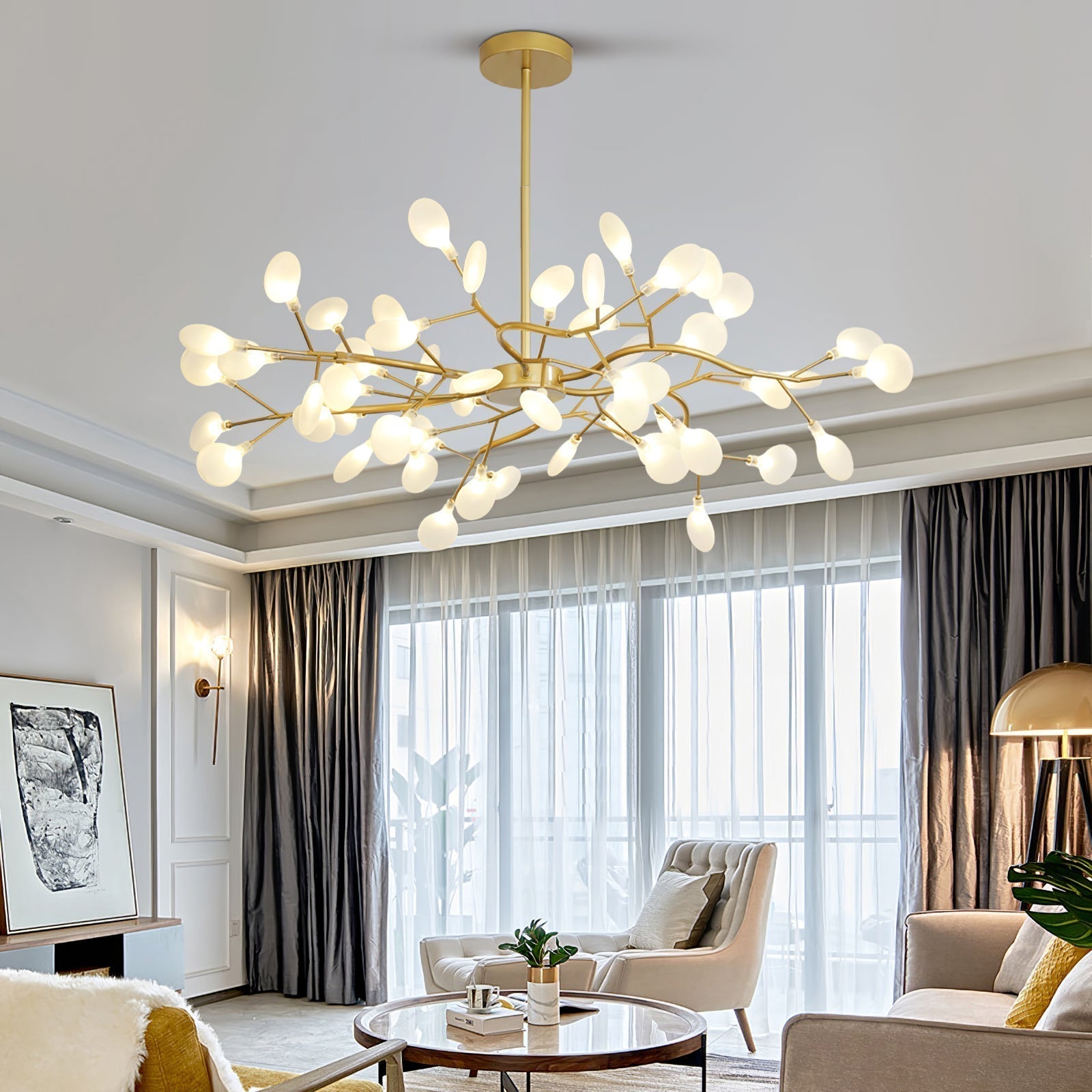 LED Firefly Sputnik Chandelier - Lamp Outdoor