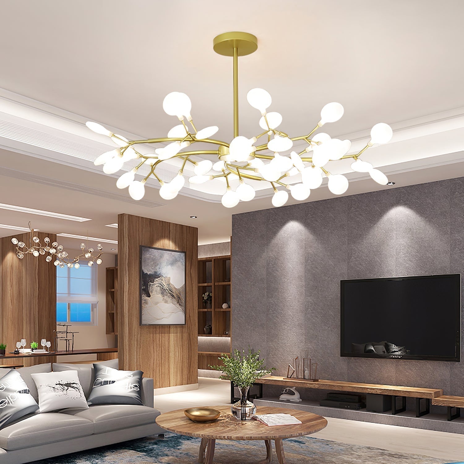 LED Firefly Sputnik Chandelier - Lamp Outdoor