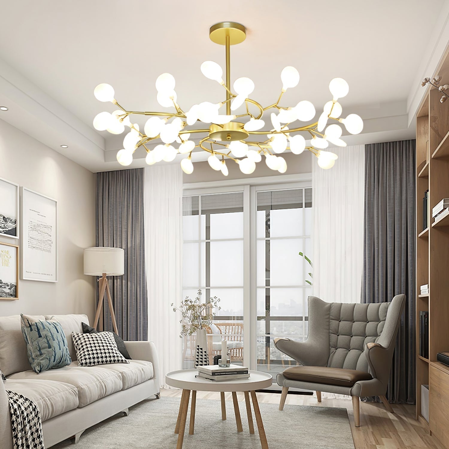LED Firefly Sputnik Chandelier - Lamp Outdoor