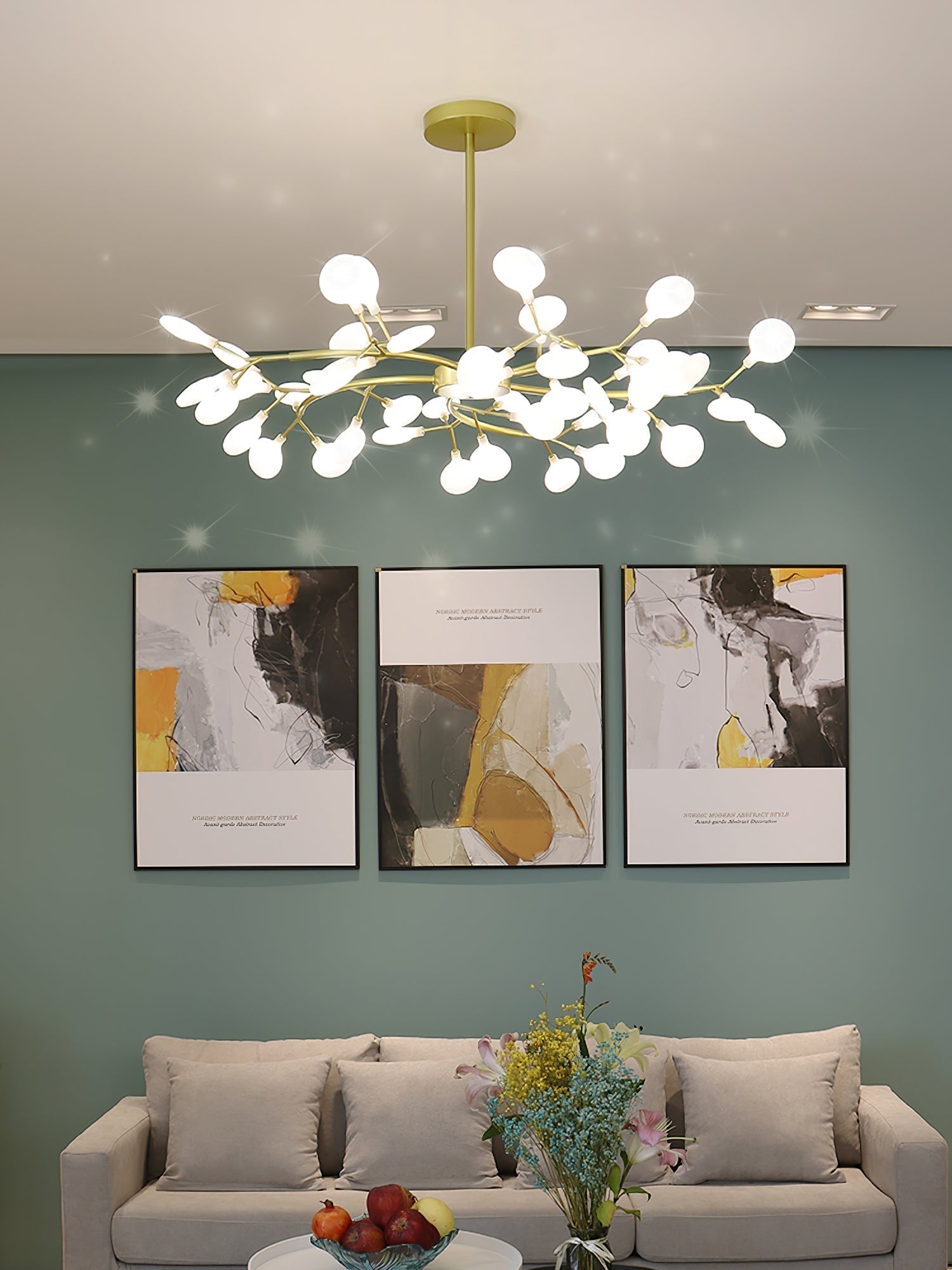 LED Firefly Sputnik Chandelier - Lamp Outdoor