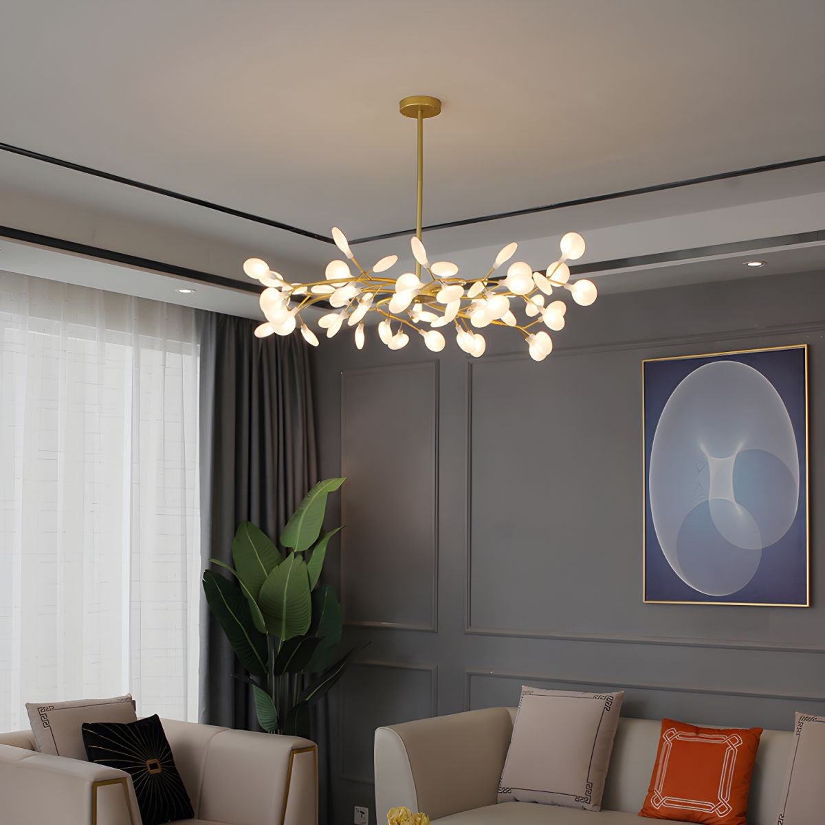 LED Firefly Sputnik Chandelier - Lamp Outdoor