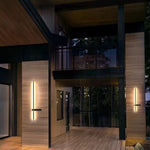 Interlaced Line Strips Waterproof Led Black Modern Outdoor Wall Lights - Lamp Outdoor