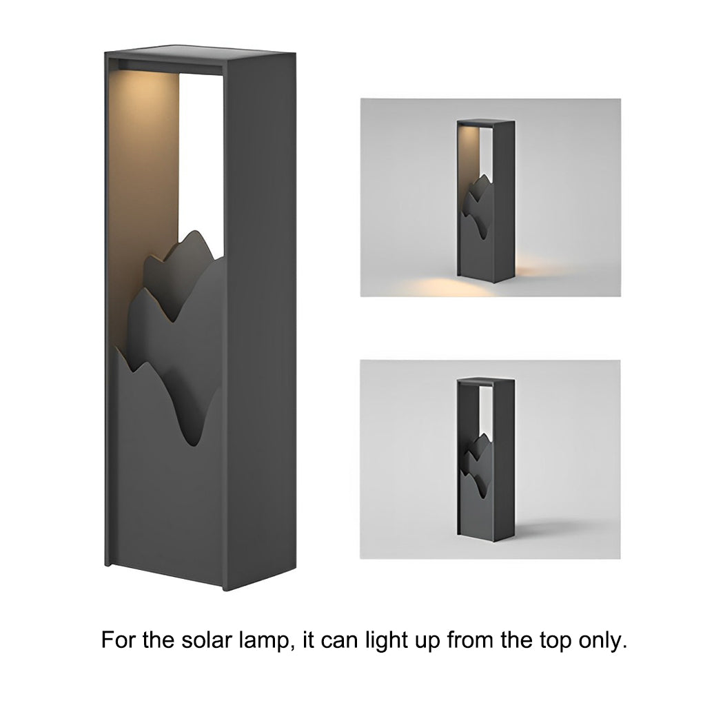 LED Mountain Scenery Path Lights Waterproof Landscape Lighting for Outdoor Elegance - Lamp Outdoor