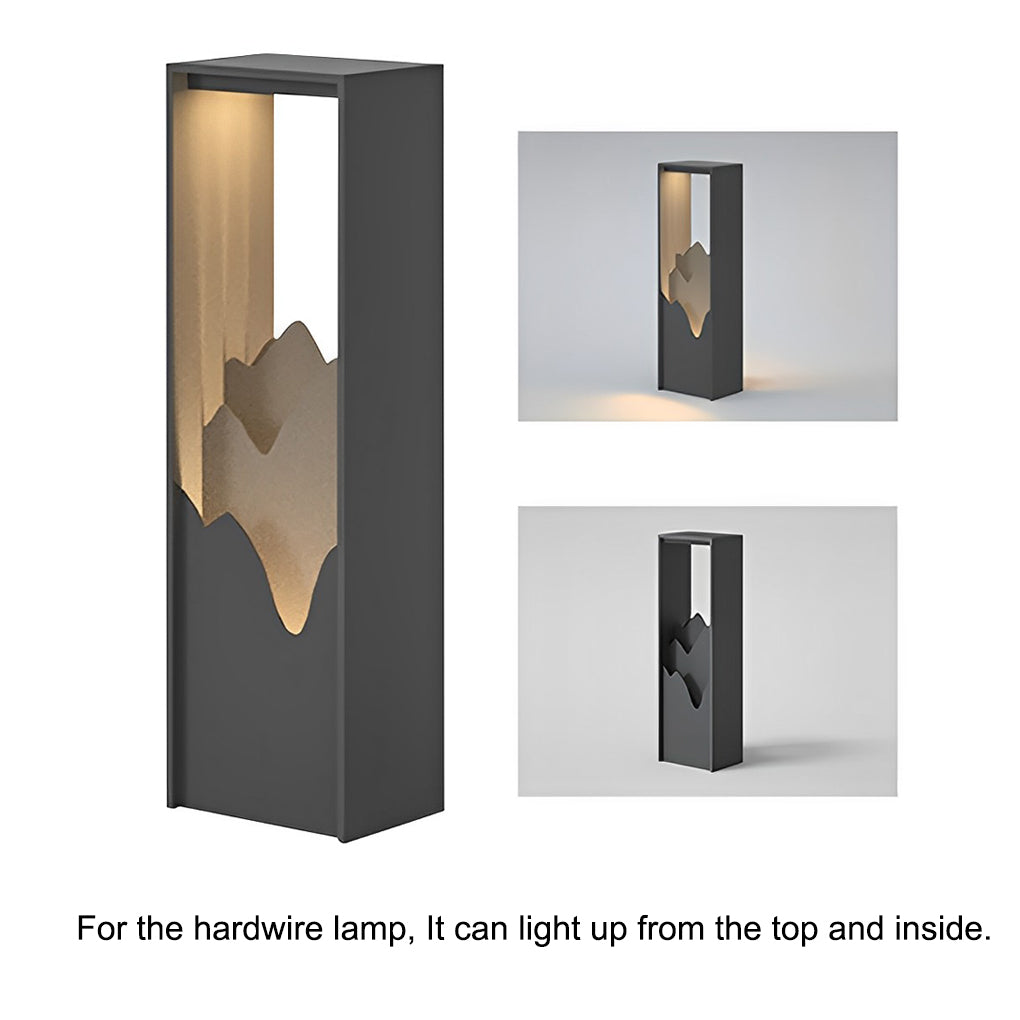 LED Mountain Scenery Path Lights Waterproof Landscape Lighting for Outdoor Elegance - Lamp Outdoor