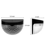 4 Pcs Solar Stair Lights Outdoor Step Lights LED Garden Lights Wall Mounted Lights - Lamp Outdoor