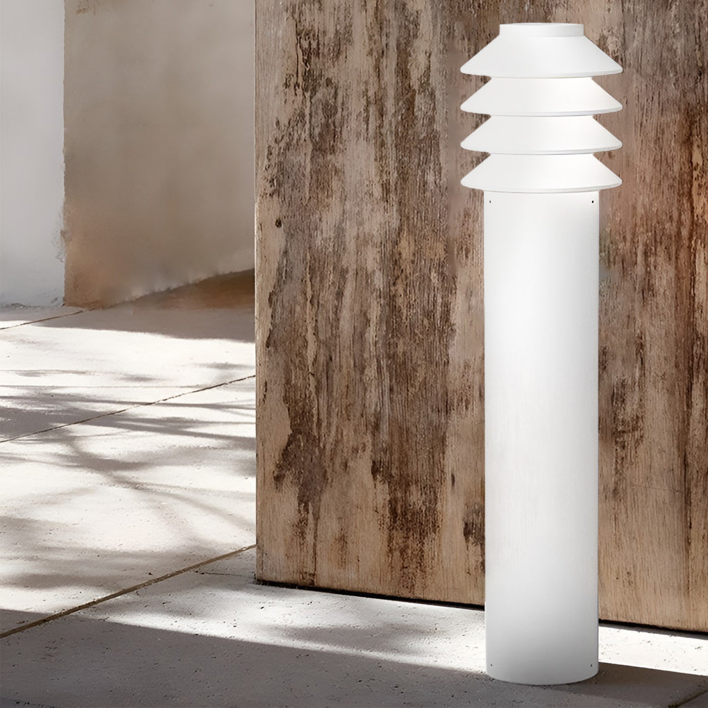 Modern Aluminum LED Outdoor Cylinder Light Versatile Garden and Pathway Illumination - Lamp Outdoor