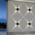 Creative Starlight Decorative LED Waterproof Black Modern Wall Lamp - Lamp Outdoor