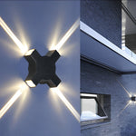 Creative Starlight Decorative LED Waterproof Black Modern Wall Lamp - Lamp Outdoor
