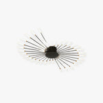 Wesley Flush-Mount Ceiling Light Fireworks, Black/Gold - Lamp Outdoor