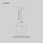 Brina Frosted Balloon Pendant Light Gradient - Lamp Outdoor
