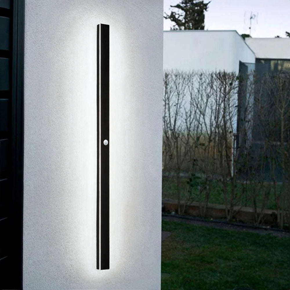 Arisha Ripple Minimalist Linear LED Outdoor Wall Lamp Metal Garden Corridor Balcony - Lamp Outdoor