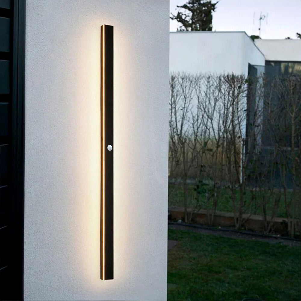 Arisha Ripple Minimalist Linear LED Outdoor Wall Lamp Metal Garden Corridor Balcony - Lamp Outdoor