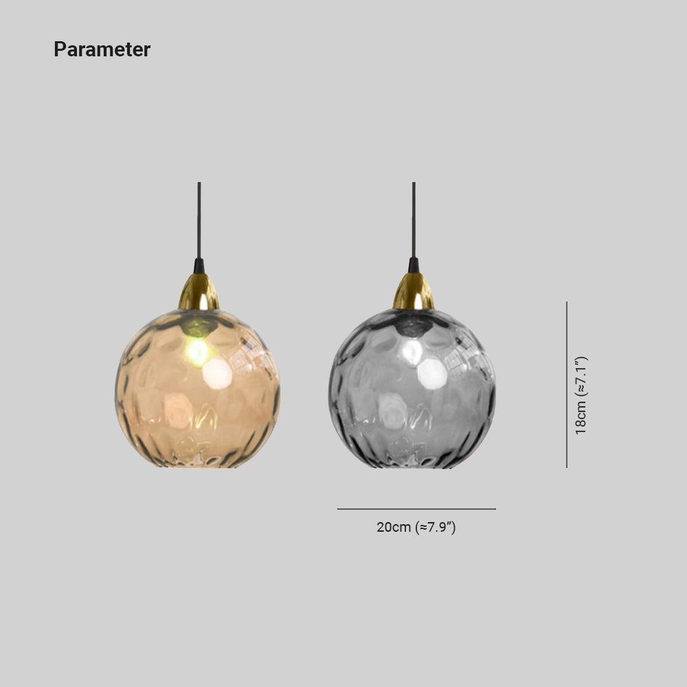 Water Ripple Glass Pendant Lights - Lamp Outdoor