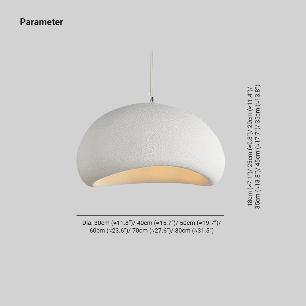 Avi Wabi-Sabi Spherical Cloud Pendant Light - Lamp Outdoor