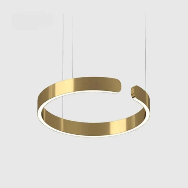Arisha Luxury Minimalist LED Ring Pendant Light - Lamp Outdoor